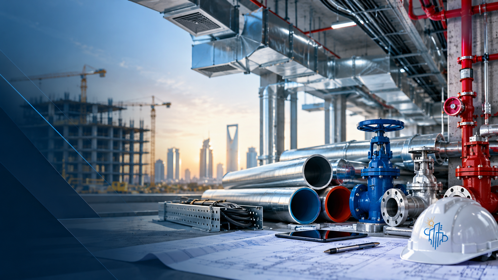 MEP supply products for contractors in Riyadh, Saudi Arabia